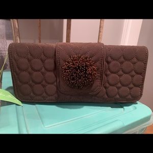 Vera Bradley brown clutch